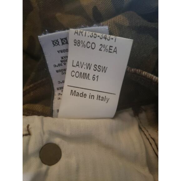 R13 X-Over Jeans In Camo Mid-Rise Sz 24 Grunge R13WM0035-15 (B - Picture 9 of 11